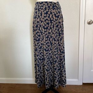 Lularoe Floral Maxi Skirt sz XS